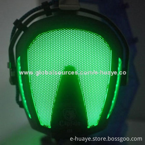 New model glittering gaming headset with durable head-rail, soft big ear pads and cool design